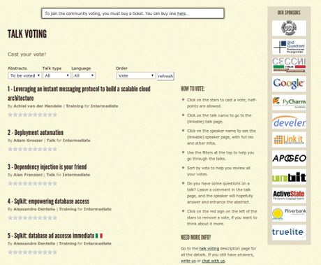 EuroPython Talk Voting